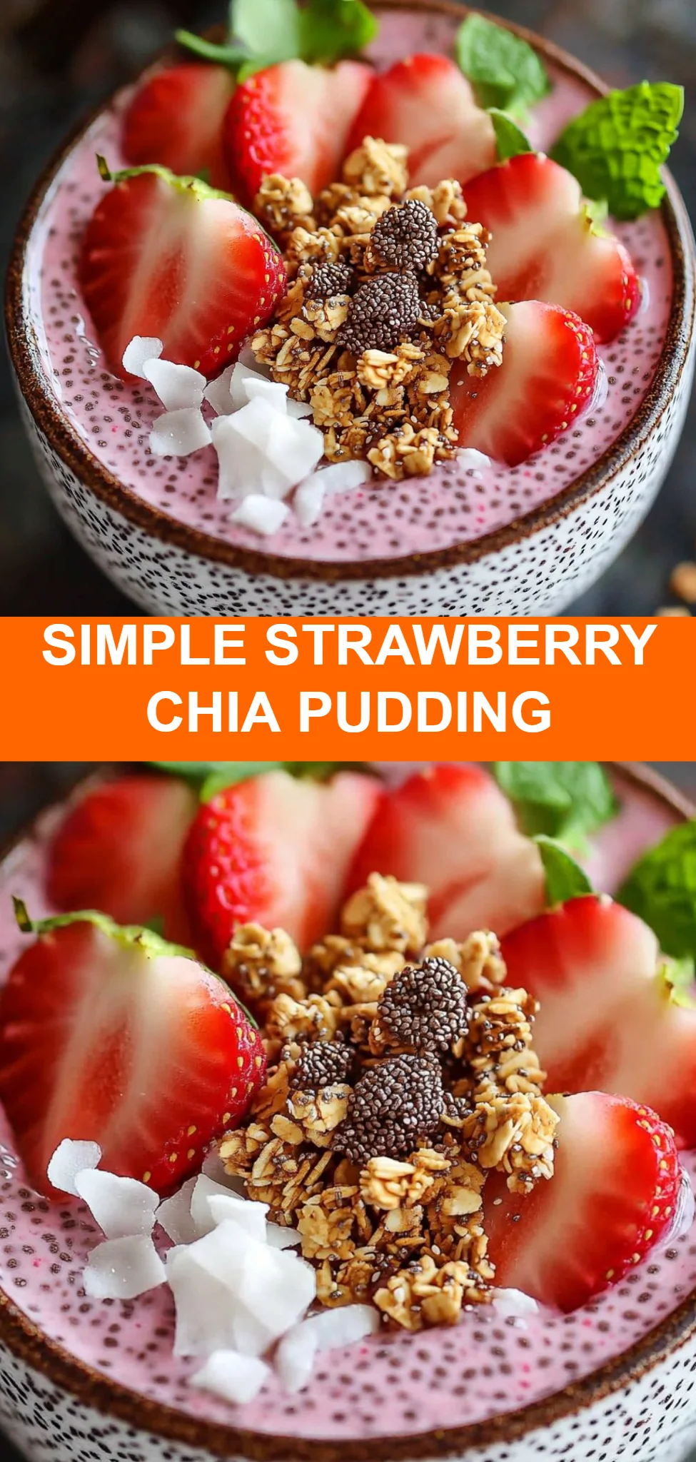 Simple Strawberry Chia Pudding
