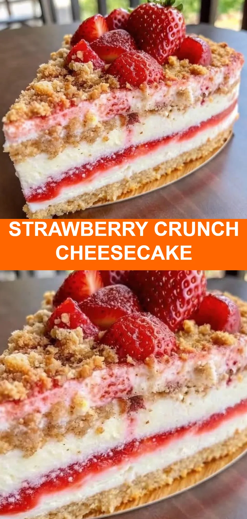 Strawberry Crunch Cheesecake
