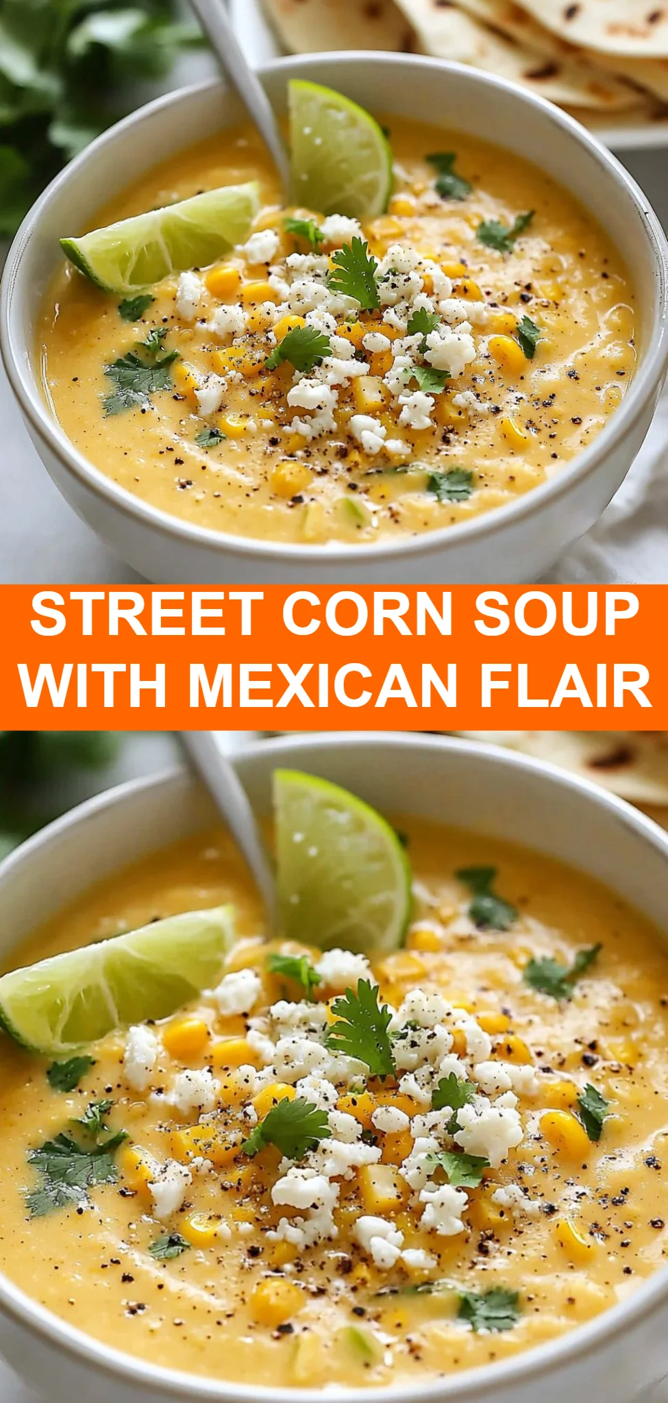 Street Corn Soup with Mexican Flair