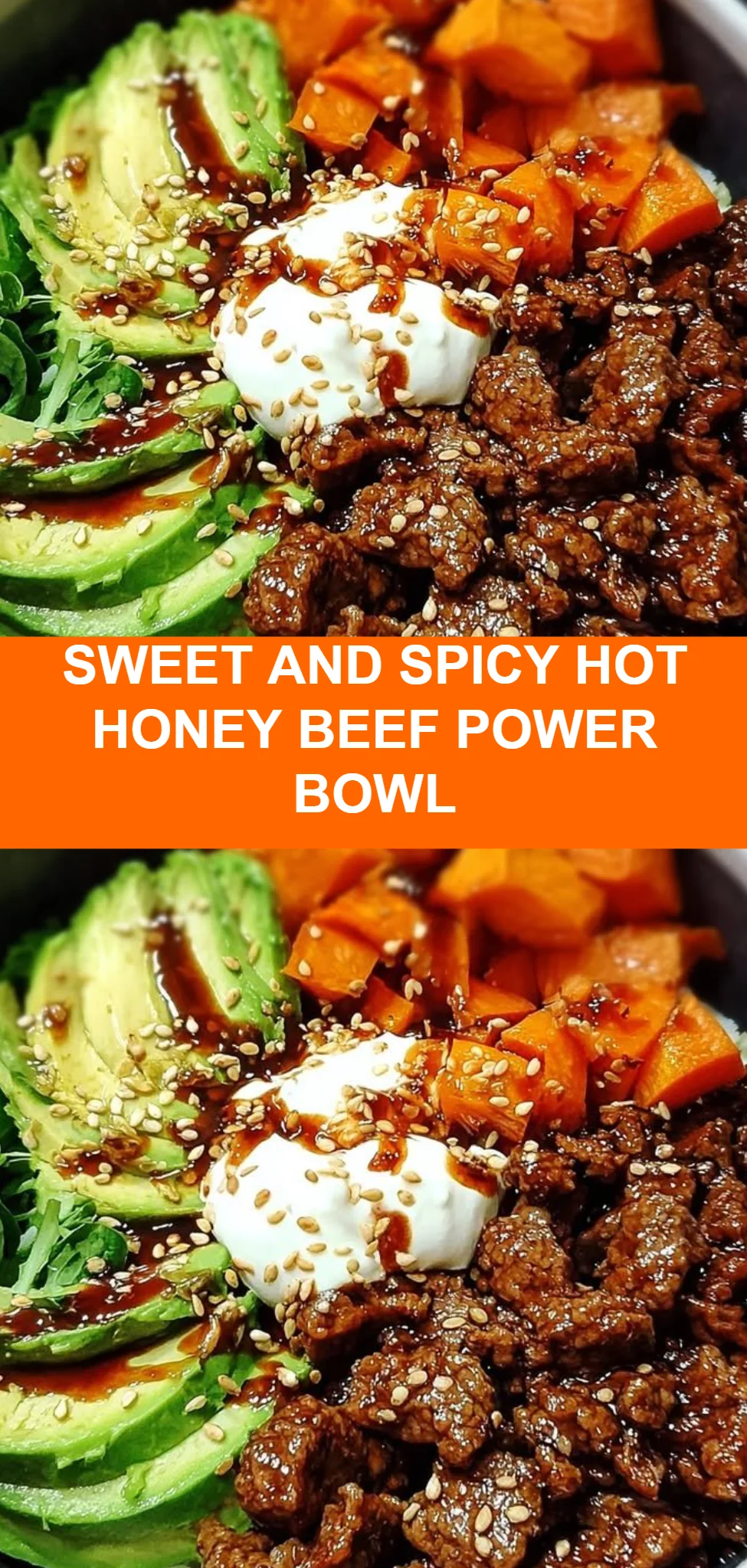 Sweet and Spicy Hot Honey Beef Power Bowl