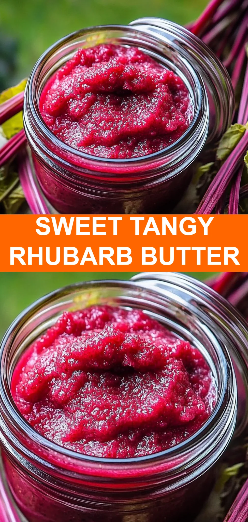 Sweet Tangy Rhubarb Butter