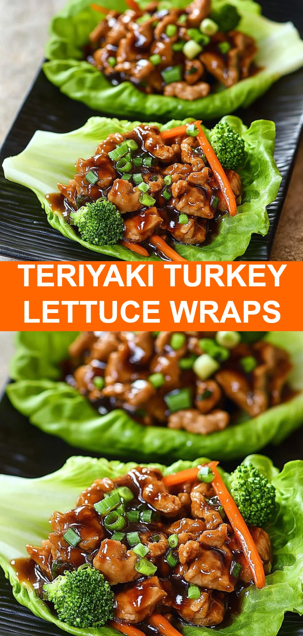 Teriyaki Turkey Lettuce Wraps