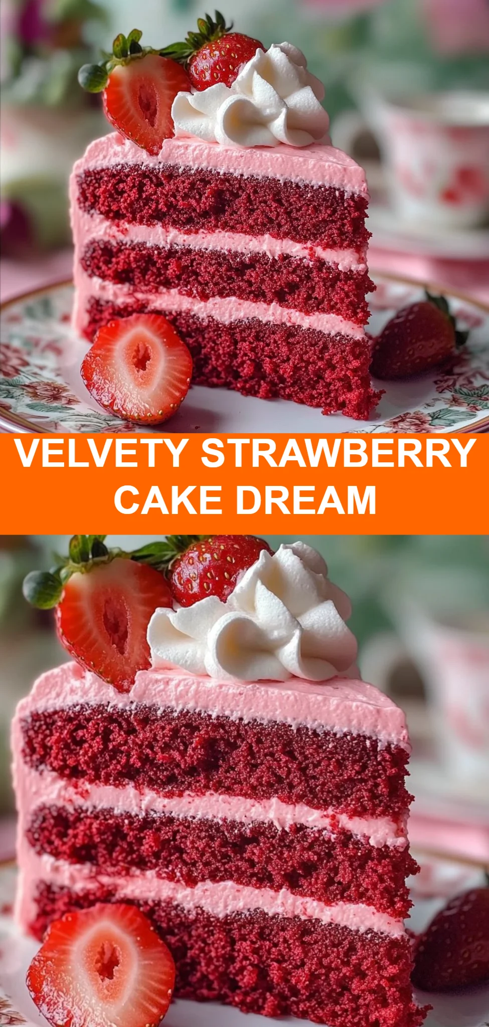 Velvety Strawberry Cake Dream