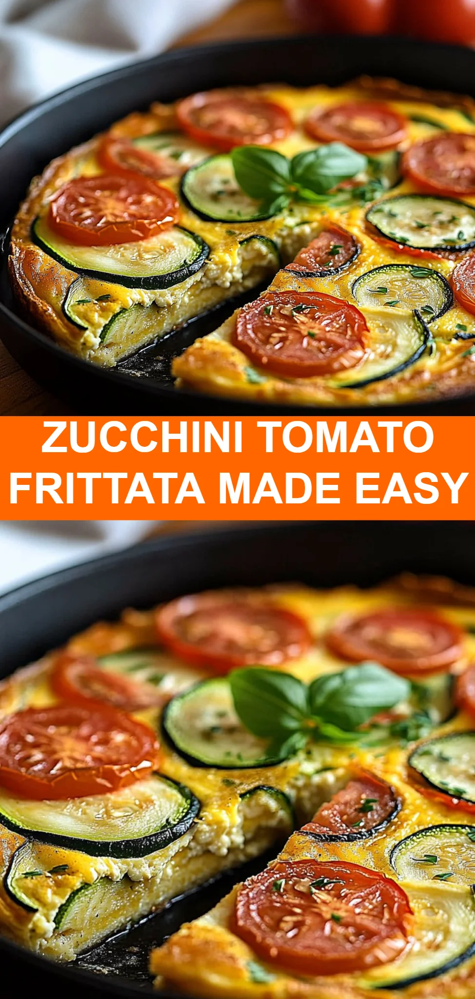 Zucchini Tomato Frittata Made Easy